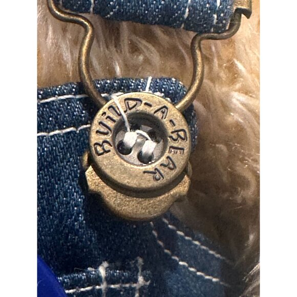 2002 Build-A-Bear Teddy Bear Centennial Collectible Plush Denim Overalls NEW - Picture 7 of 8
